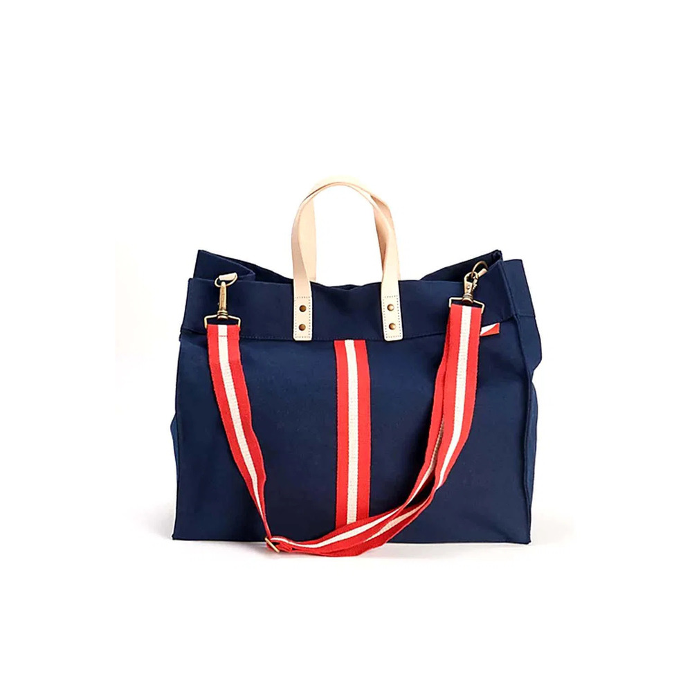 Shorebags Large Box Tote Navy